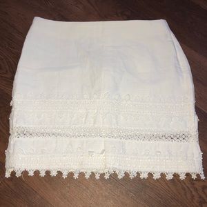 NWT H&M WHITE SKIRT